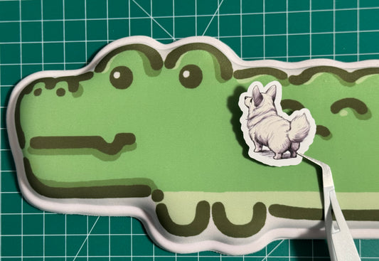 Cheeky Corgi Matte Vinyl MINI Sticker