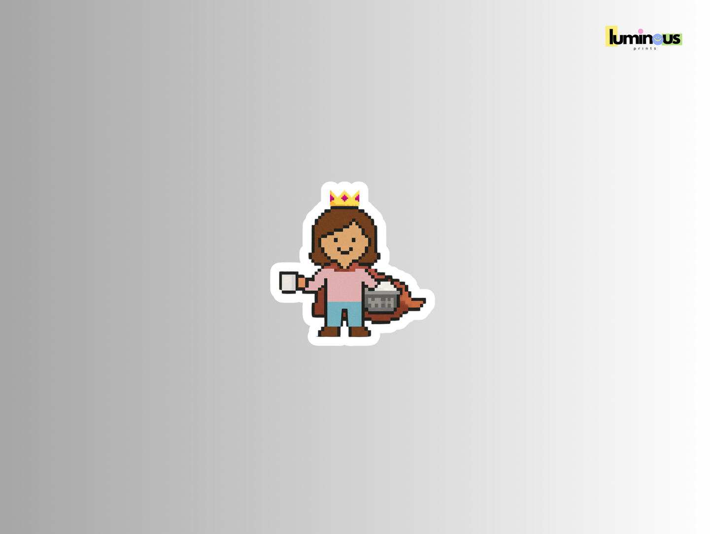Superhero Mom RPG Inspired MINI Sticker