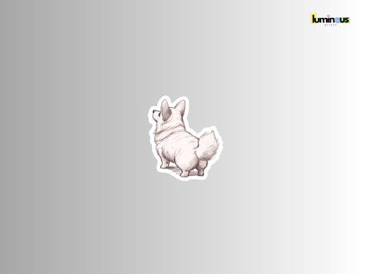 Cheeky Corgi Matte Vinyl MINI Sticker